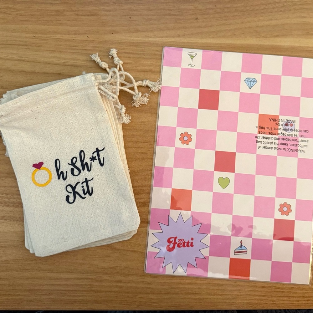Bachelorette Party Bundle (Temporary Tattoos and Pouch Bags)